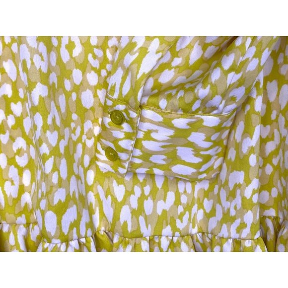 WHO WHAT WEAR CITRUS LEOPARD TIERED DRESS WOMENS Small‎ - Picture 7 of 9